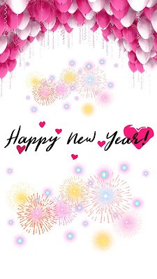 Happy New Year mobile wallpaper and greetings