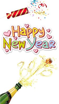 Happy New Year mobile wallpaper and greetings