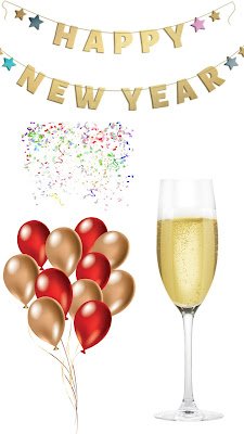 Happy New Year mobile wallpaper and greetings