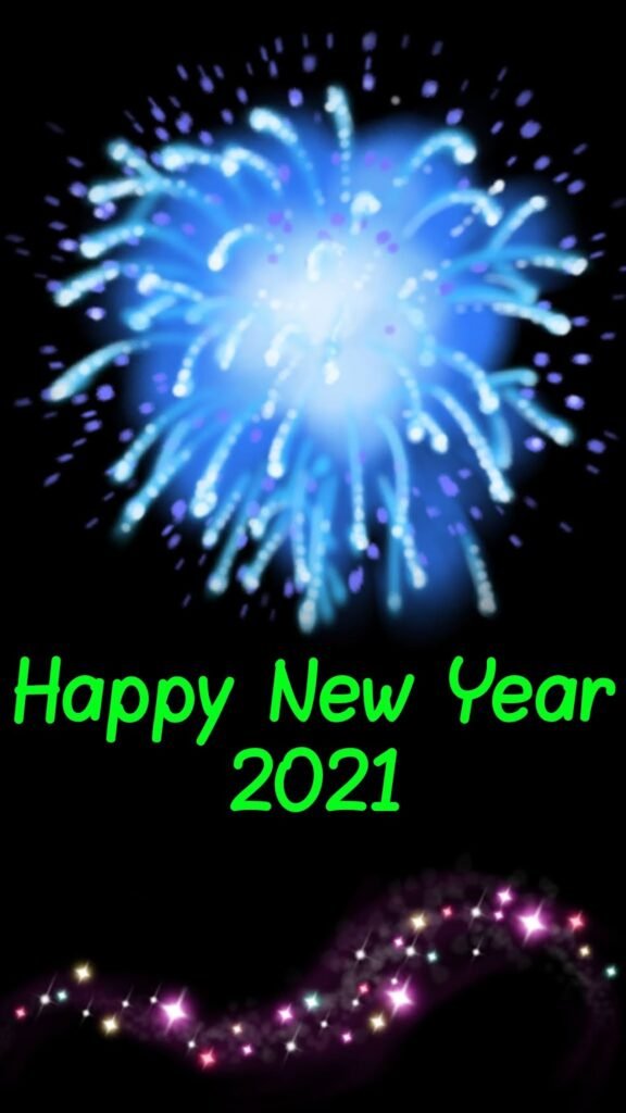 Happy New Year mobile wallpaper 2021