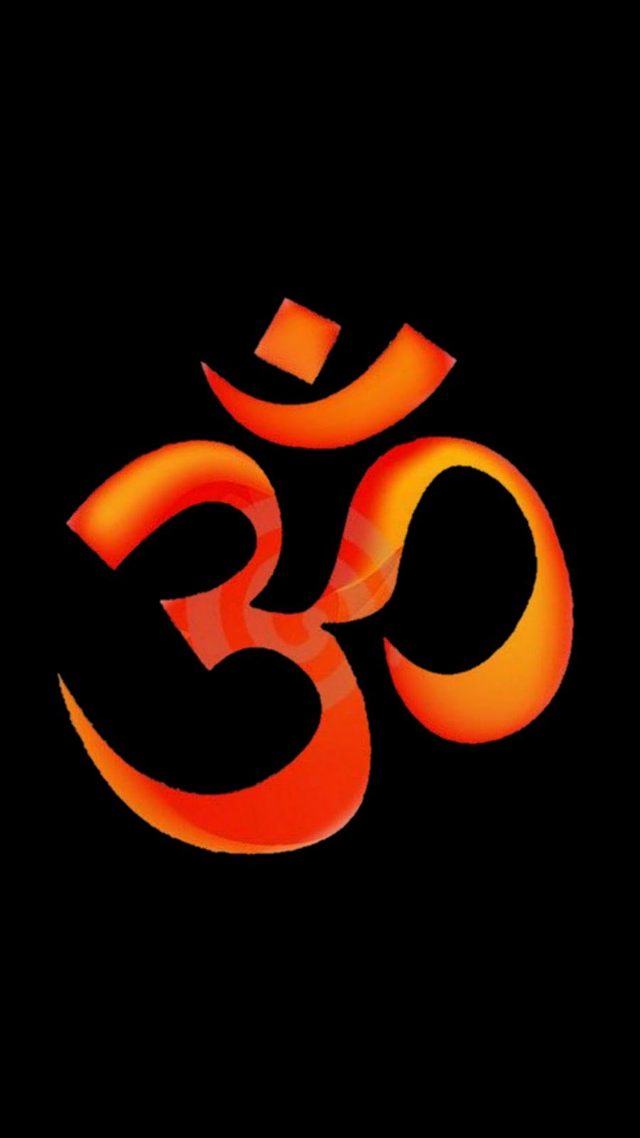 Om ॐ ka pavitra prateek, adhyatmik shanti aur sakaratmak oorja ke liye mobile wallpaper.