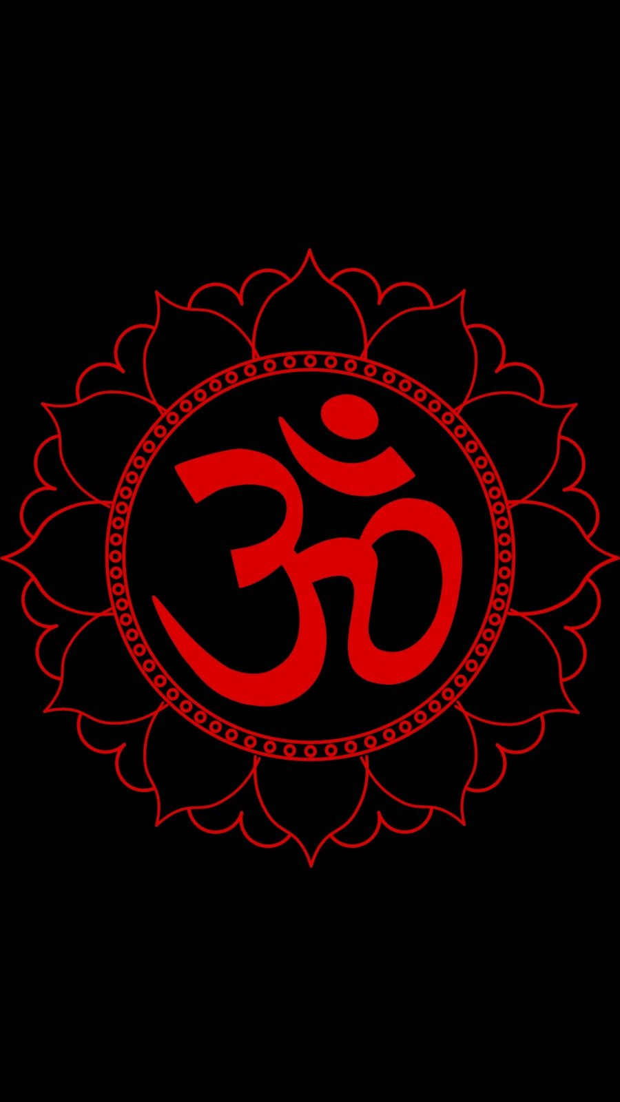 Om Aum ka pavitra prateek, sakaratmak urja aur shanti. Mobile wallpaper article.