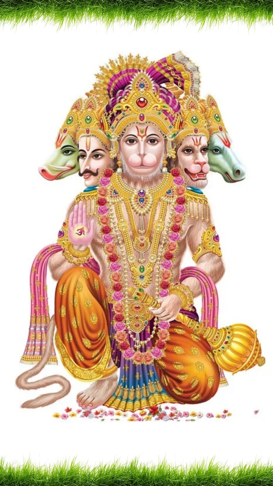 पंचमुखी हनुमान वॉलपेपर panchmukhi hanuman wallpaper for mobile 5 mukhi Hanuman wallpaper