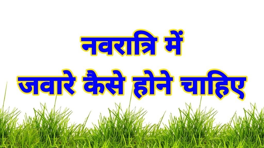 नवरात्रि में जवारे कैसे होने चाहिए: महत्व, सही विधि और शुभ-अशुभ संकेत
