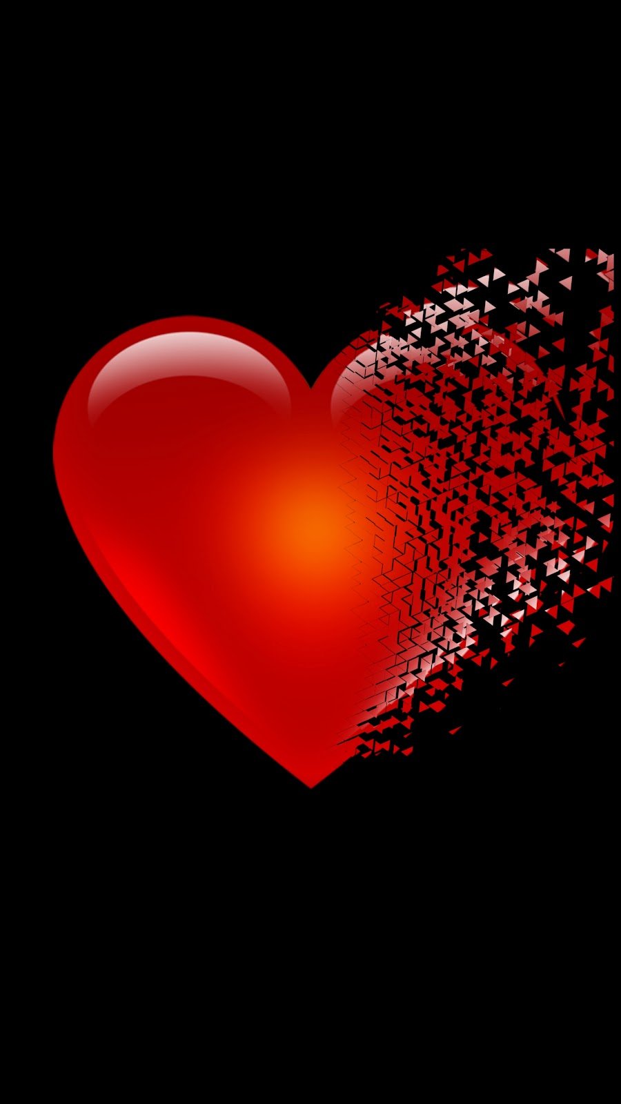 दिल वॉलपेपर मोबाइल | Heart mobile wallpaper hd