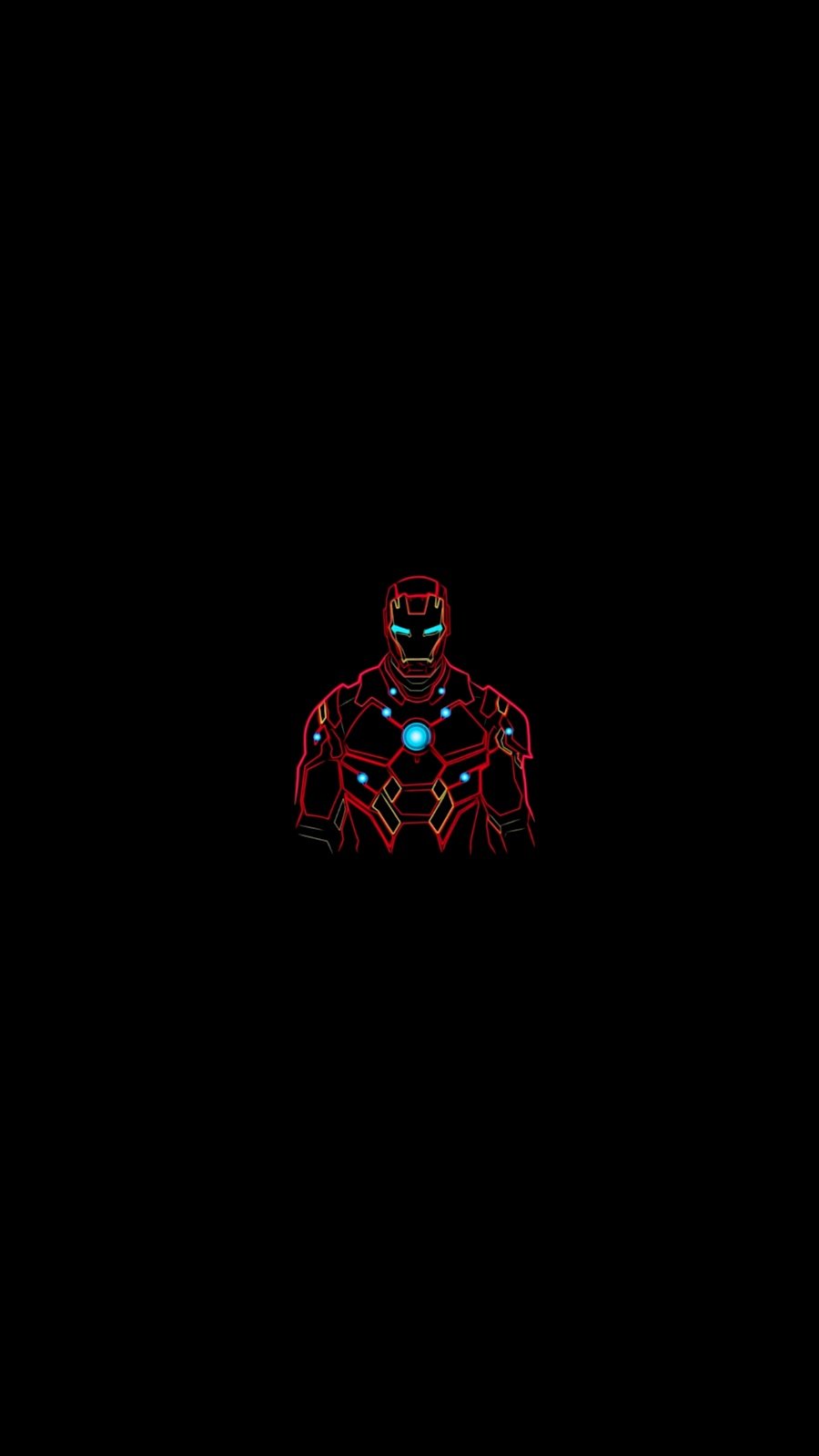 Ironman Battery saver wallpaper | Best Battery saving Black wallpaper Background for mobile
