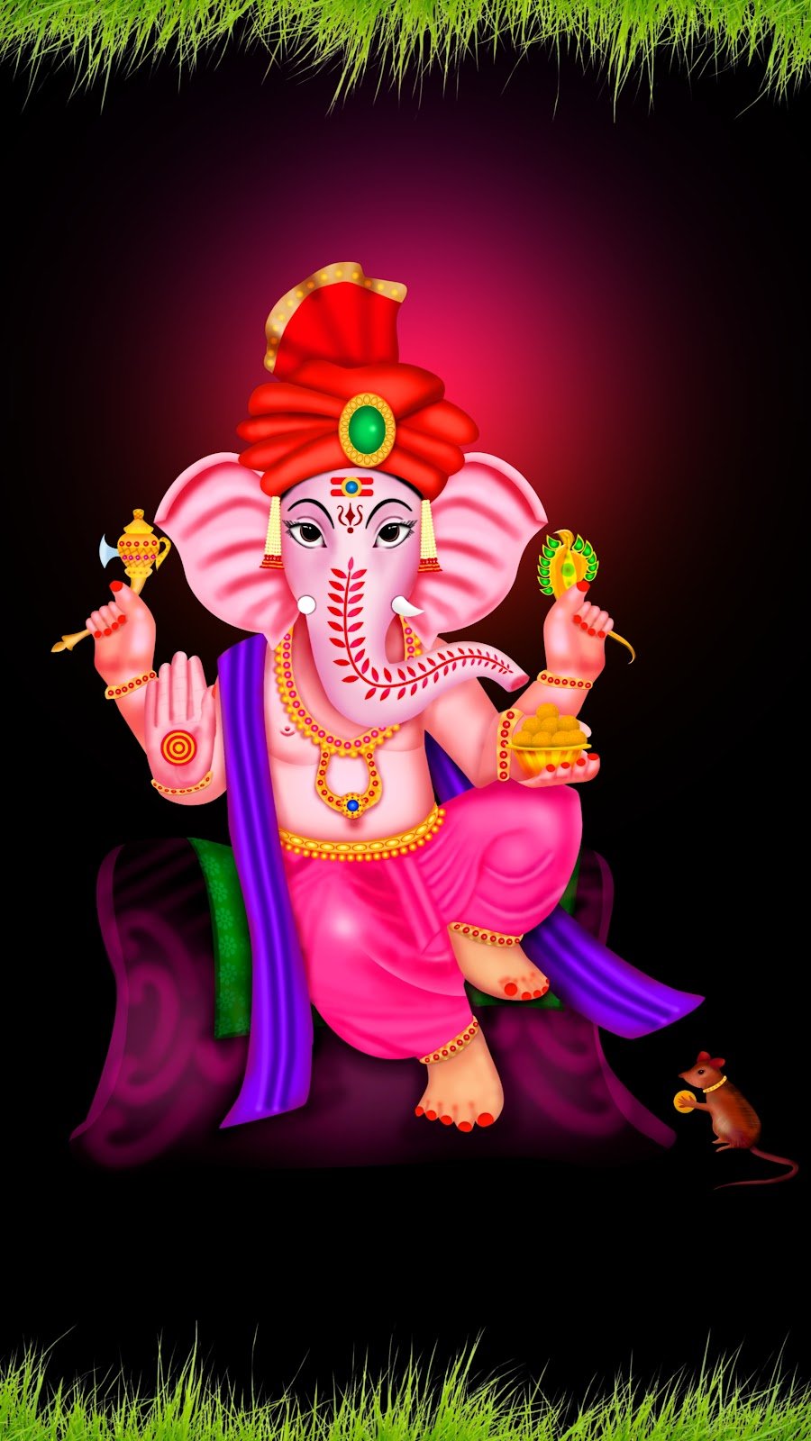 Ganesh ji Dark wallpaper, Ganesh ji wallpaper Black Background