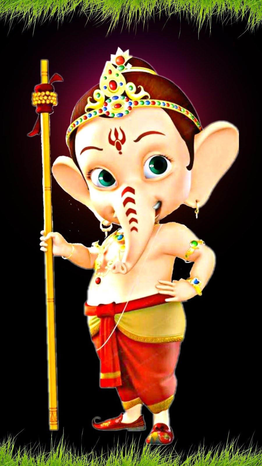 Ganesh ji Dark wallpaper, Ganesh ji wallpaper Black Background