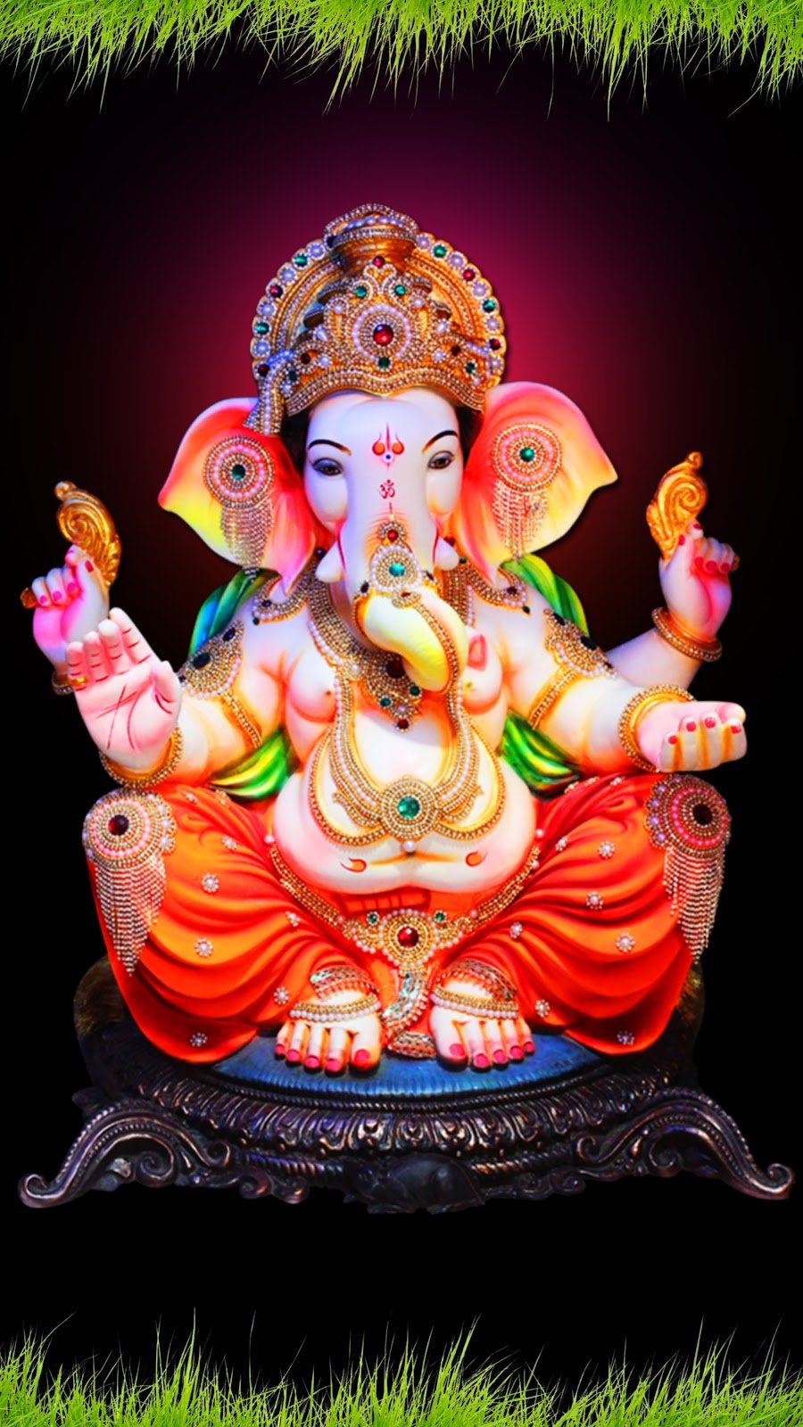 Ganesh ji Dark wallpaper, Ganesh ji wallpaper Black Background