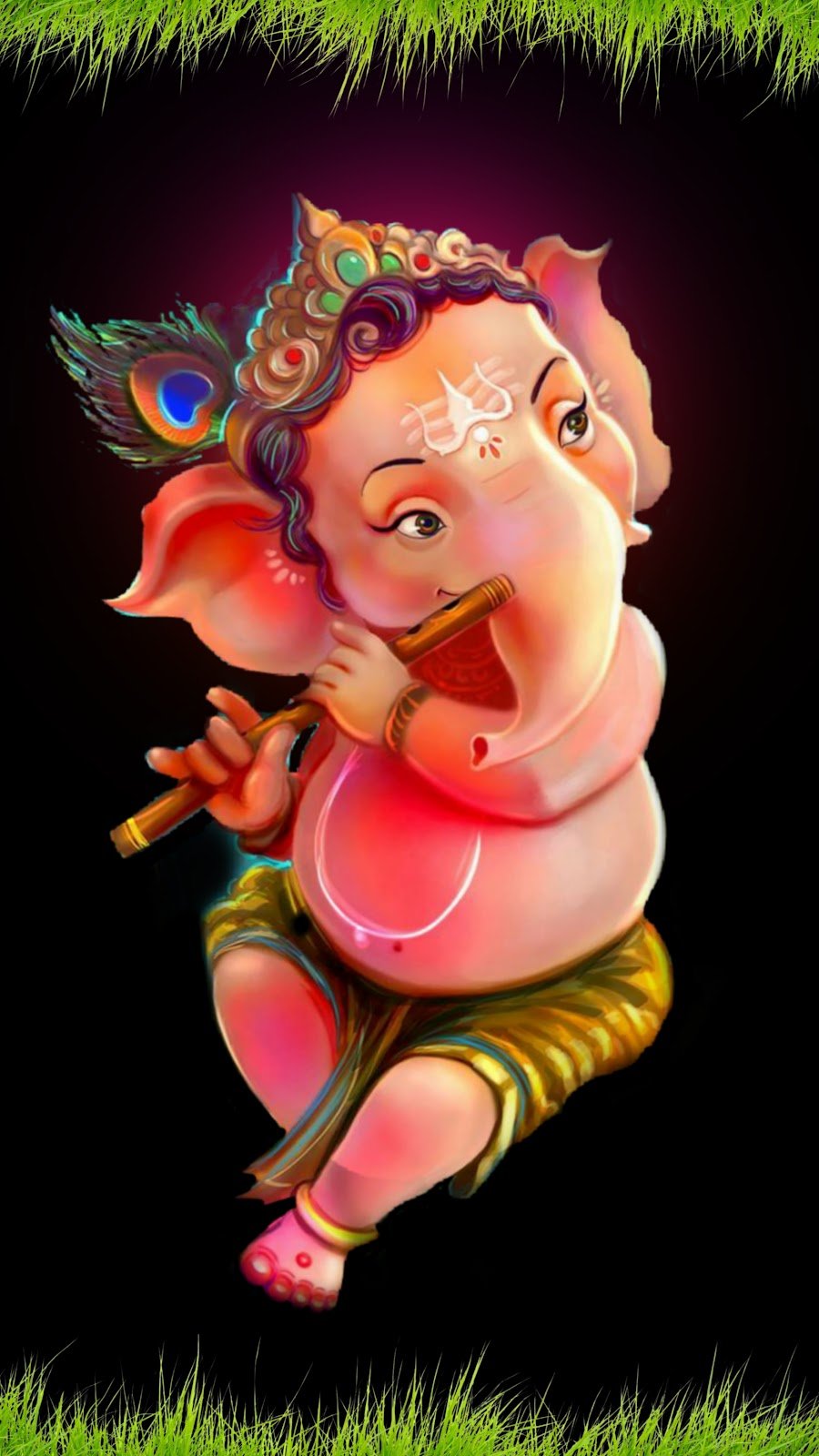 Ganesh ji Dark wallpaper, Ganesh ji wallpaper Black Background