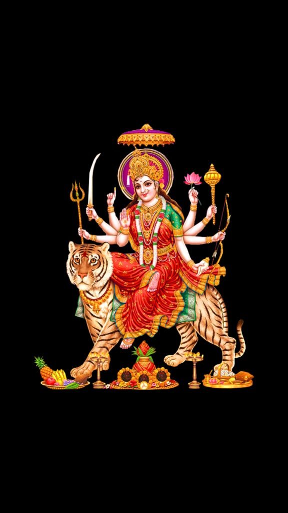 Durga ji Dark Black wallpaper images
