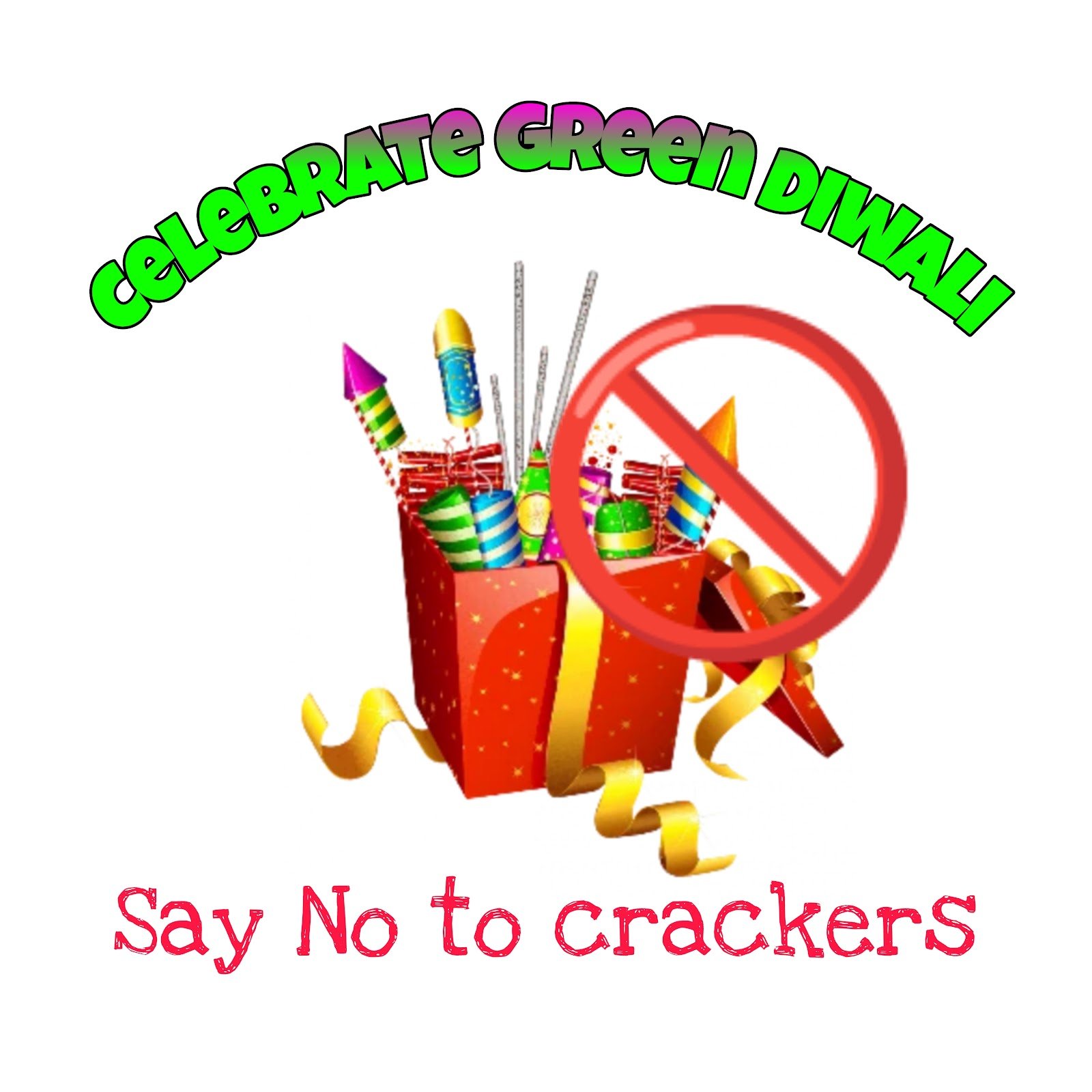 Say No to crackers | Celebrate Green Diwali poster images