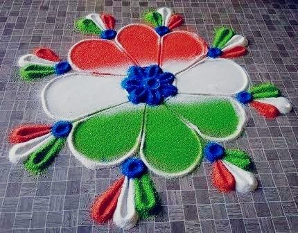 Republic Day Rangoli 2023 images | गणतंत्र दिवस पर रंगोली बनाने का तरीका Republic Day Rangoli 2023 images | गणतंत्र दिवस पर रंगोली बनाने का तरीका