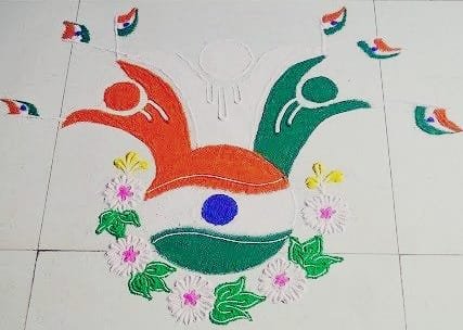 Republic Day Rangoli 2023 images | गणतंत्र दिवस पर रंगोली बनाने का तरीका Republic Day Rangoli 2023 images | गणतंत्र दिवस पर रंगोली बनाने का तरीका