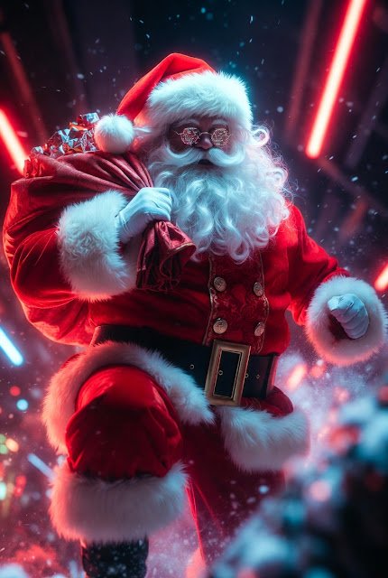 Santa Claus 4K मोबाइल वॉलपेपर: क्रिसमस की खुशियों का डिजिटल उत्सव