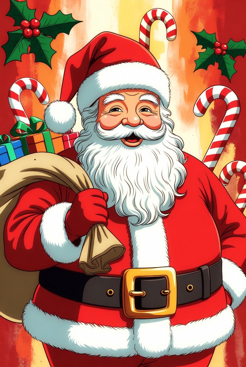 Santa Claus 4K mobile wallpaper specially designed for WhatsApp status, Instagram story and Facebook story. High quality vertical Santa Claus Christmas image for mobile users.