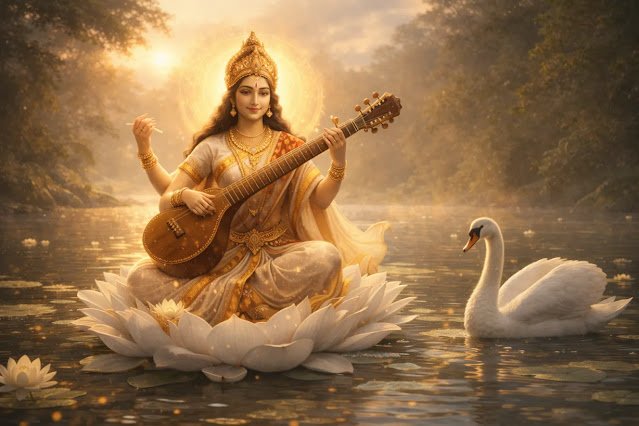 Saraswati Vandana in Hindi & Sanskrit: सरस्वती वंदना और आरती (Virtual Puja Tool)