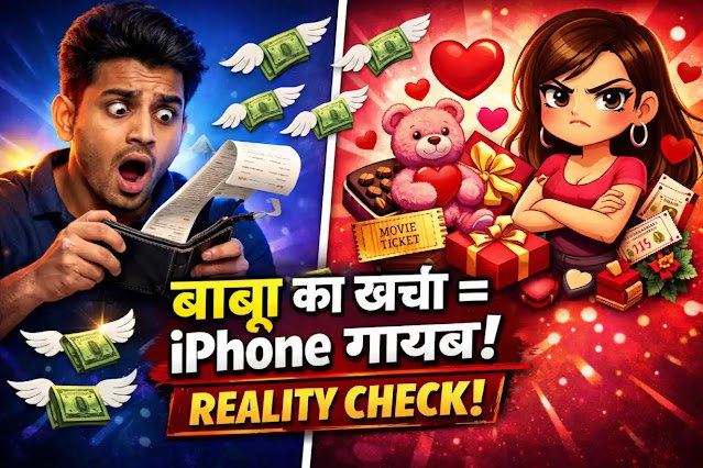 बाबू का खर्चा = iPhone गायब! 😱 Love Cost Calculator (Funny Reality Check) प्यार का खर्चा कैलकुलेटर