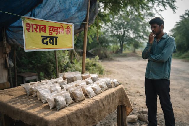 शराब छुड़ाने के नाम पर बिकती झूठी दवाइयाँ: तंबू वालों की सच्चाई