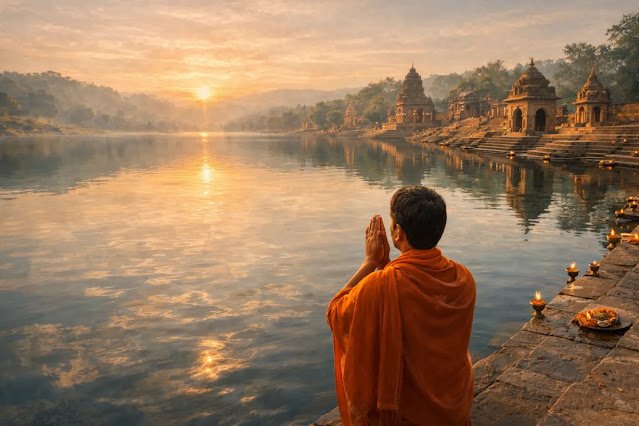 माँ नर्मदा को क्या चढ़ाना चाहिए? सच्ची श्रद्धा और पर्यावरण-हितैषी पूजा विधि का संपूर्ण मार्गदर्शक