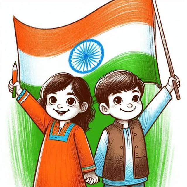 Republic Day Drawing for Kids Simple and Easy: बच्चों की कल्पना और देशप्रेम का रंग