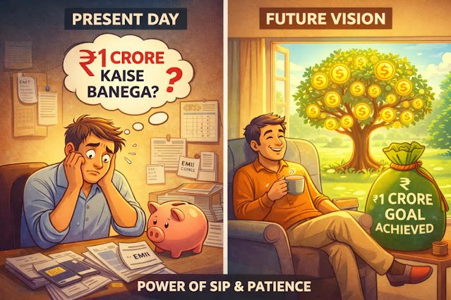 1 करोड़ रुपए कैसे कमाए? नौकरी के साथ करोड़पति बनने का पक्का प्लान (Step-by-Step Guide)
