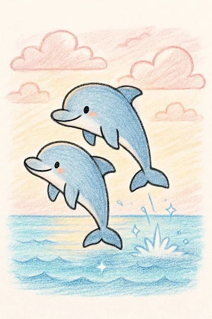 Easy landscape drawing for kids step by step