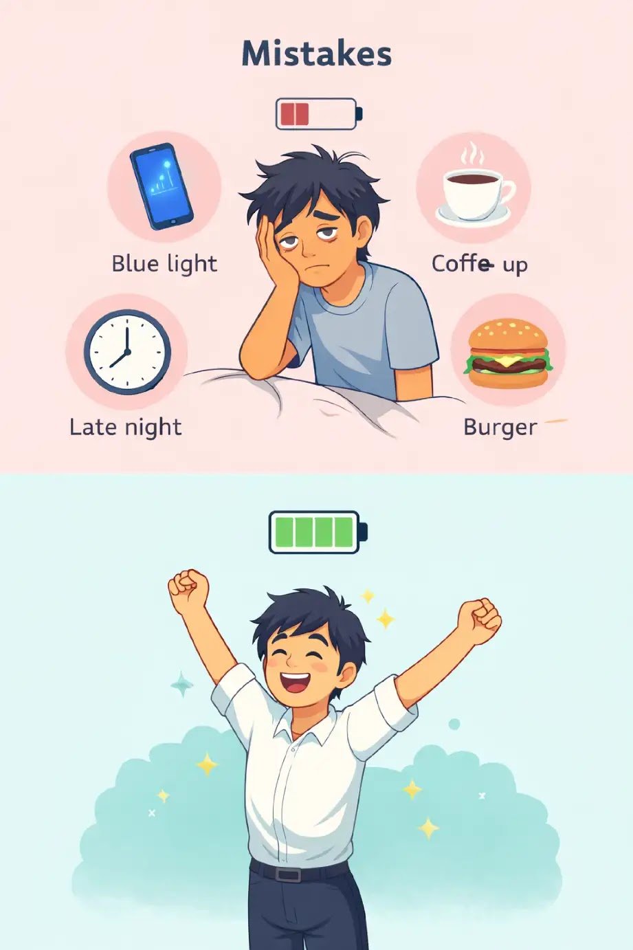 Why You Wake Up Tired - Infographic Hindi