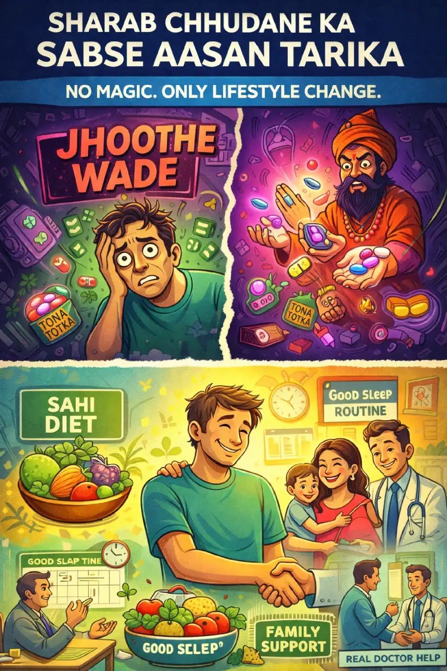 शराब छुड़ाने का सबसे आसान तरीका: कोई दवाई या टोटका नहीं