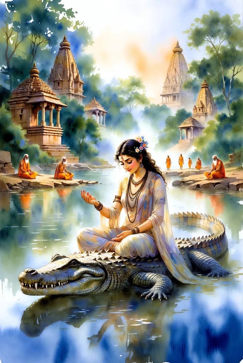 Maa Narmada Divine HD Wallpaper for Mobile