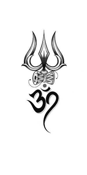 Temporary Shiva Tattoo Sticker Design