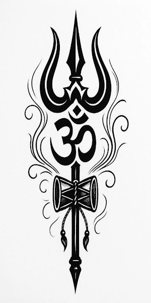 Creative Shiva Tattoo Art for Biceps