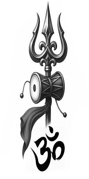 Full Hand Shiva Tattoo Design Complex
