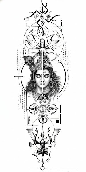 Lord Shiva Third Eye Tattoo Minimalist