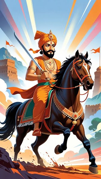 Chhatrapati Shivaji Maharaj Aggressive Look Photo