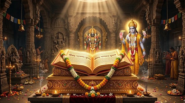 भागवत पुराण की 10 प्रमुख बातें + आरती, श्लोक अर्थ सहित, PDF और पूरा सार