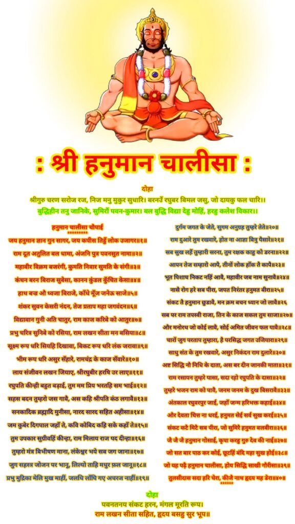 हनुमान चालीसा की फोटो इमेज वॉलपेपर | Hanuman Chalisa photo image Download