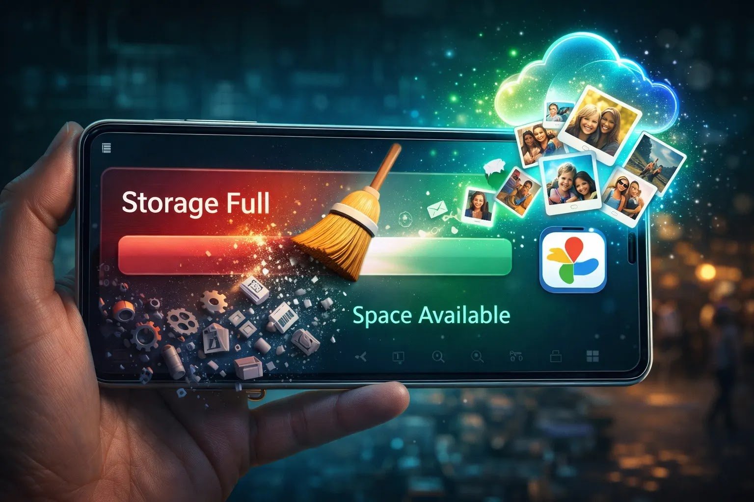 Mobile storage full problem solve karein, bina photos videos delete kiye phone mein space banayein.