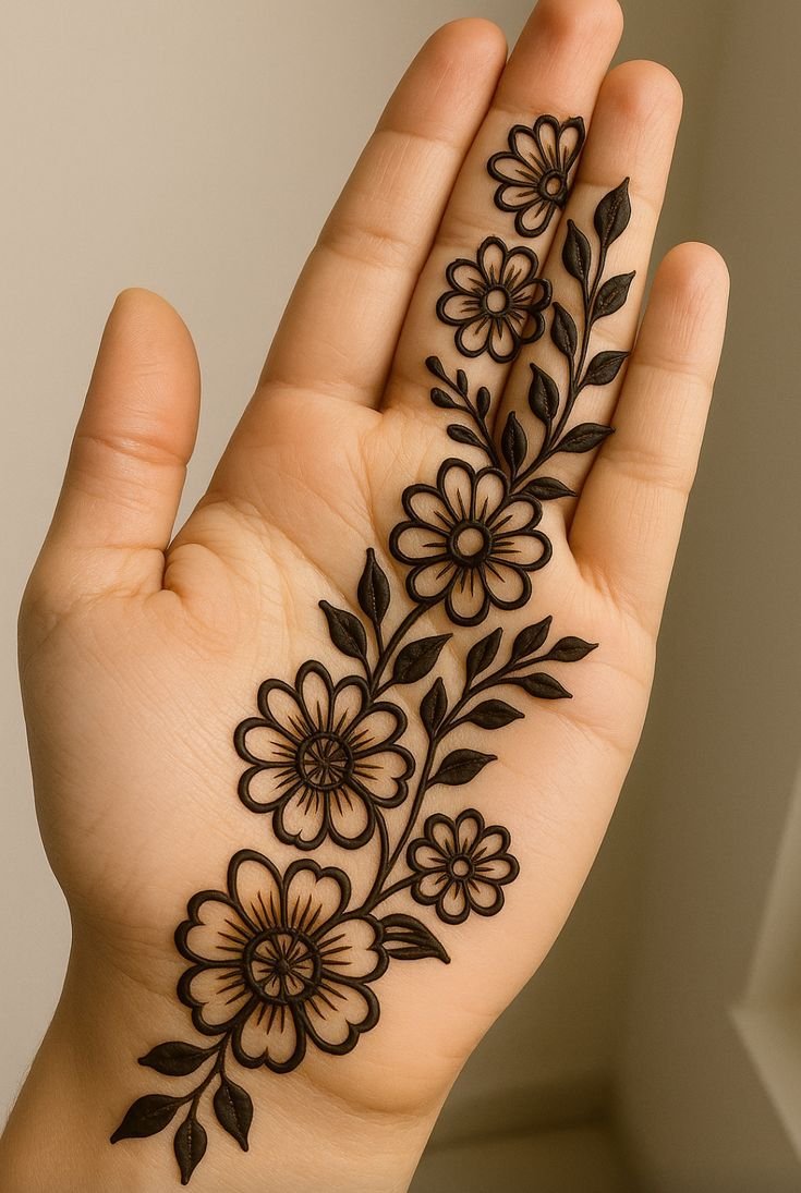 Stylish arabic back hand mehndi design latest collection