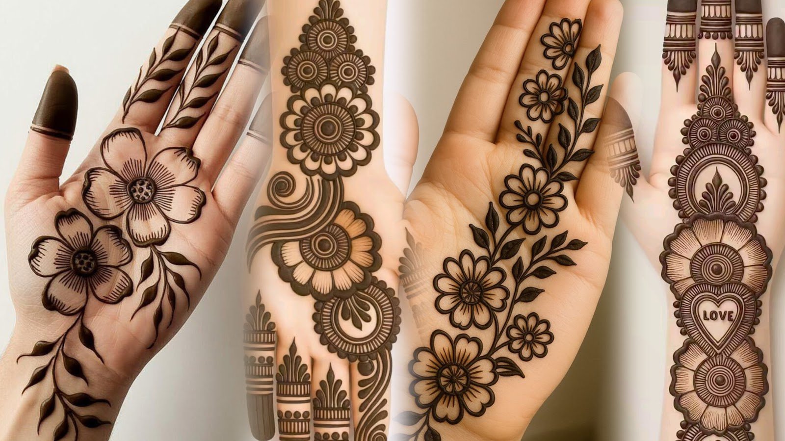Beautiful latest mehndi design for front hand full coverage
