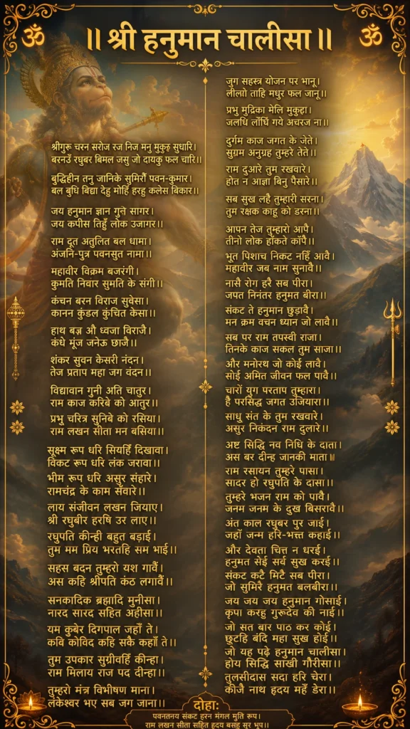 हनुमान चालीसा वॉलपेपर HD: भक्ति और शक्ति के सुंदर मोबाइल इमेज