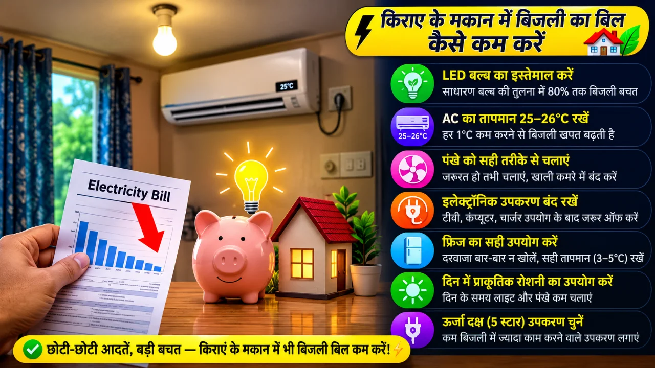बिजली का बिल कैसे कम करें