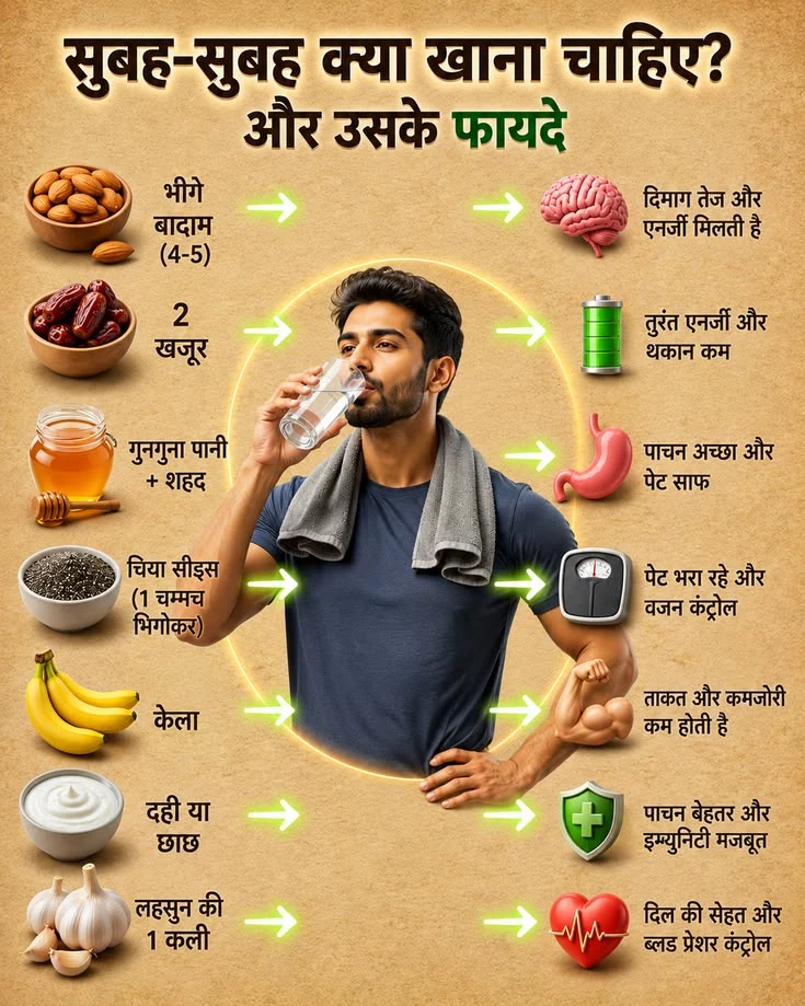 सुबह क्या खाना चाहिए जो दिन भर ताकत देता रहे? बेस्ट डाइट टिप्स
