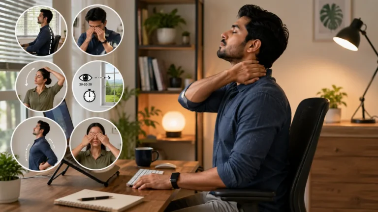 गर्दन और आंखों की देखभाल