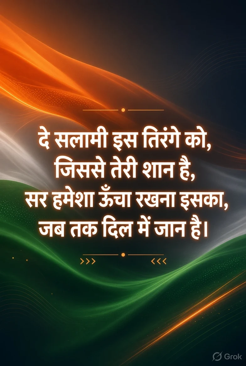 देशभक्ति वाली शायरी
