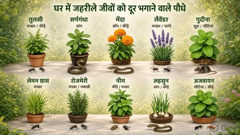 जहरीले जीवों को दूर भगाने वाले पौधे