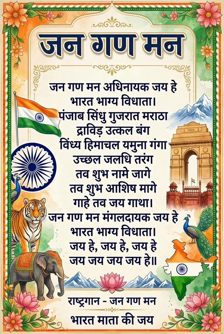 जन गण मन अधिनायक जय हे