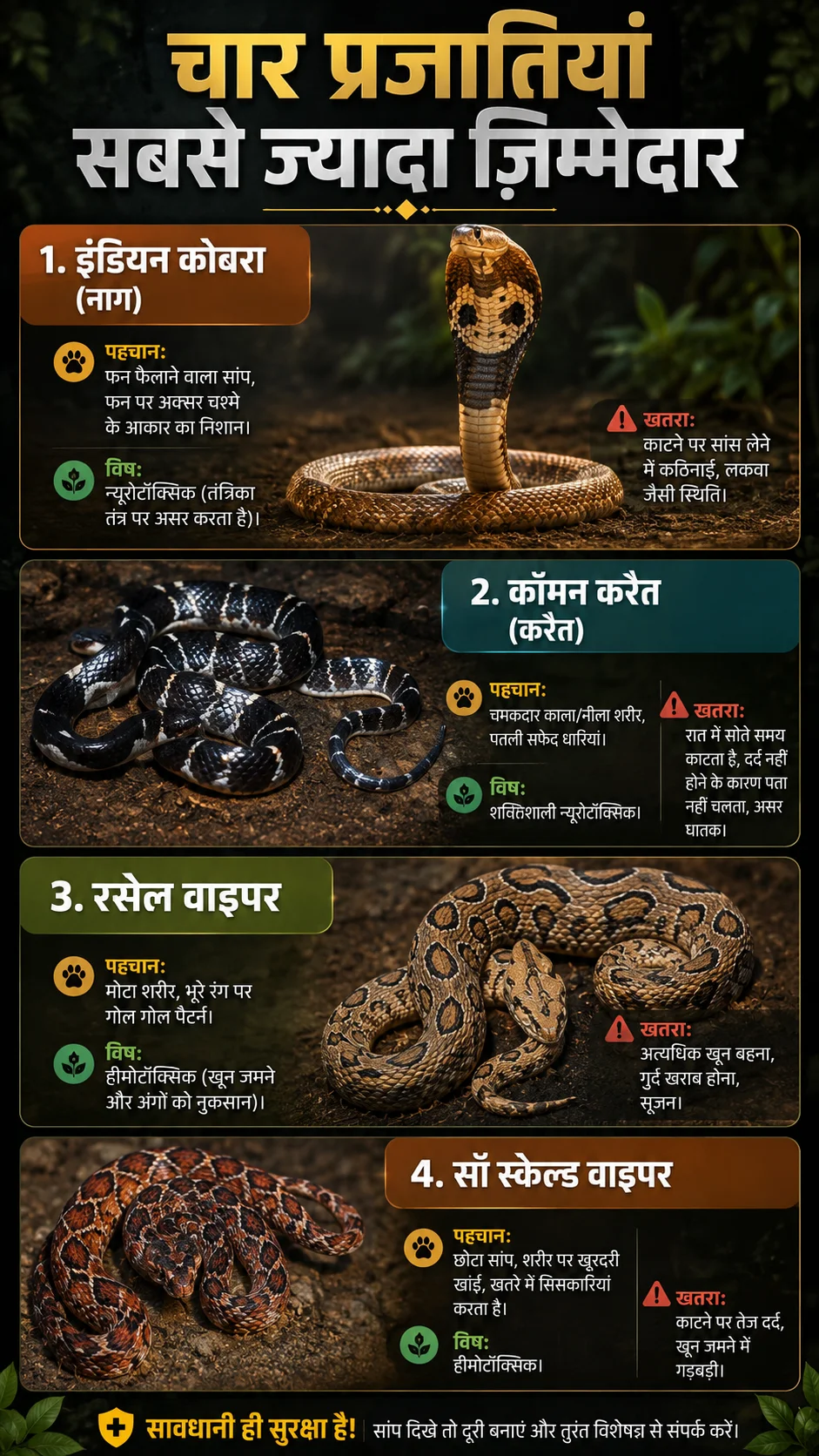 MP में ज़हरीले साँप