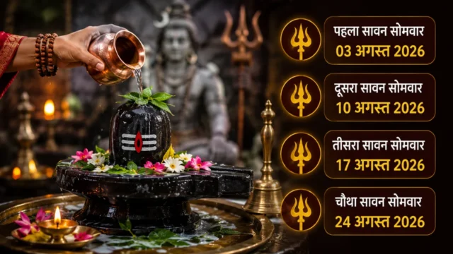 सावन सोमवार 2026 तिथियां पूजा विधि