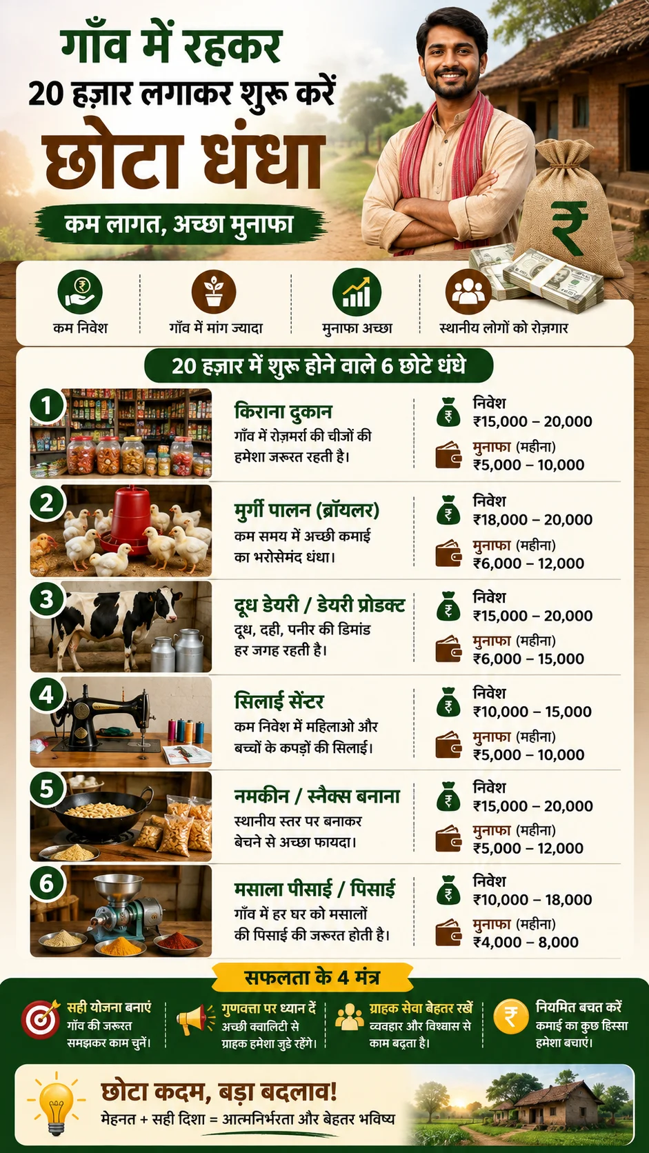 गांव में छोटा धंधा